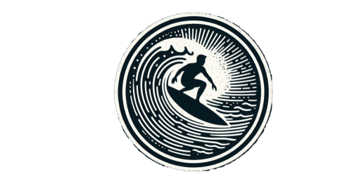 Archipelago Solutions logo: picture of the person surfing the wave